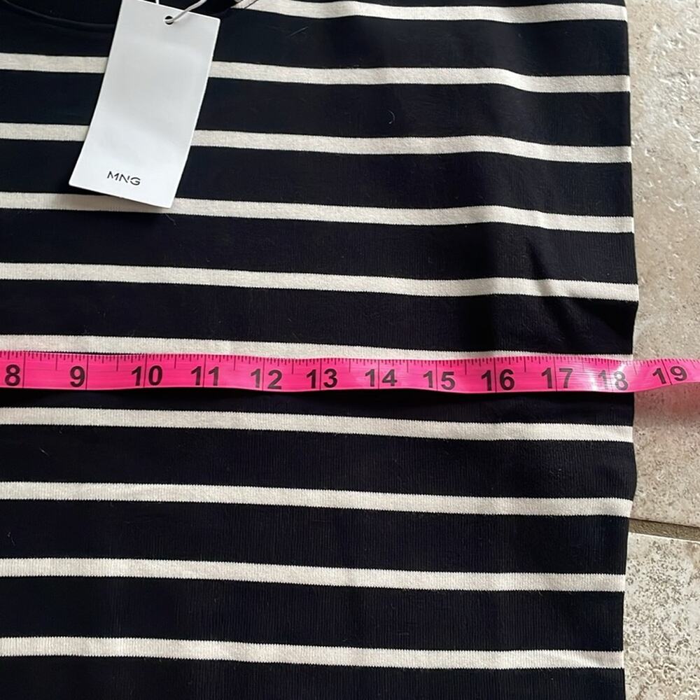 Mango Shoulder pad striped t-shirt - Picture 12 of 16